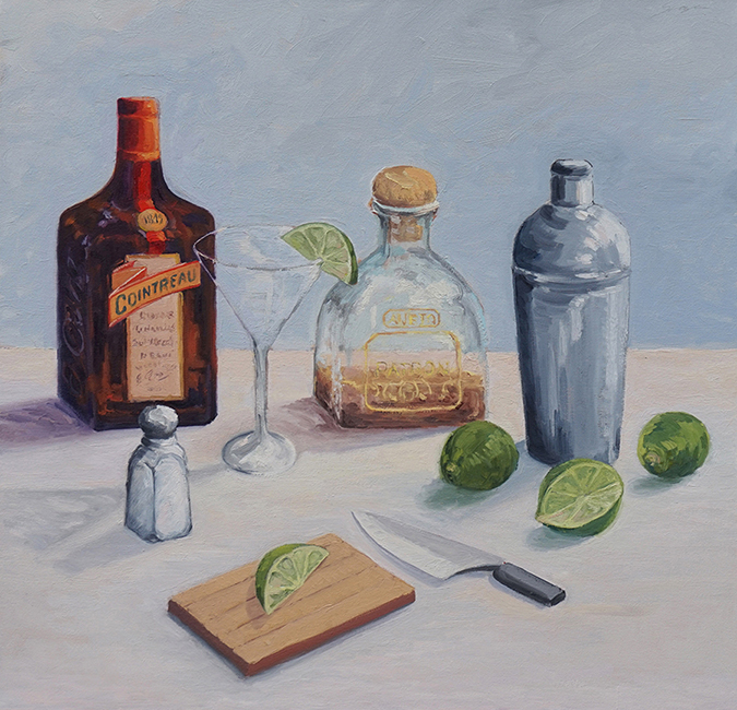 Margarita Mix, 30 x 30 inches, oil on canvas
