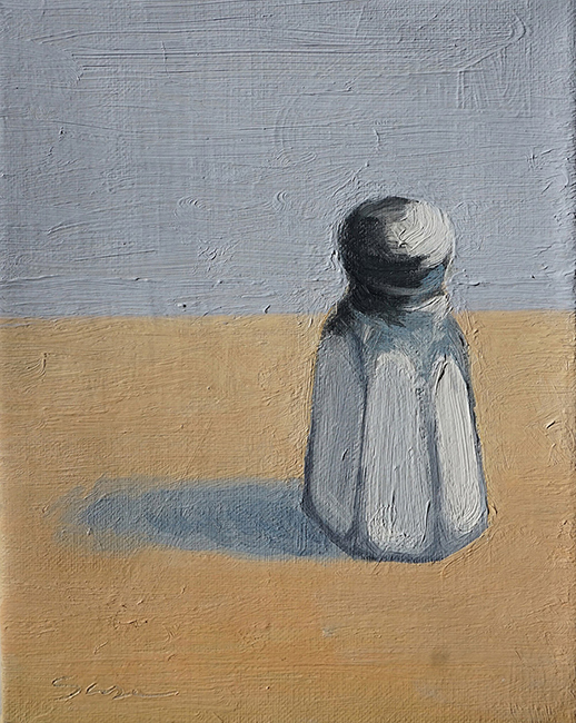 Lost Shaker of Salt, 8 x 6.25 inches, oil on canvas
