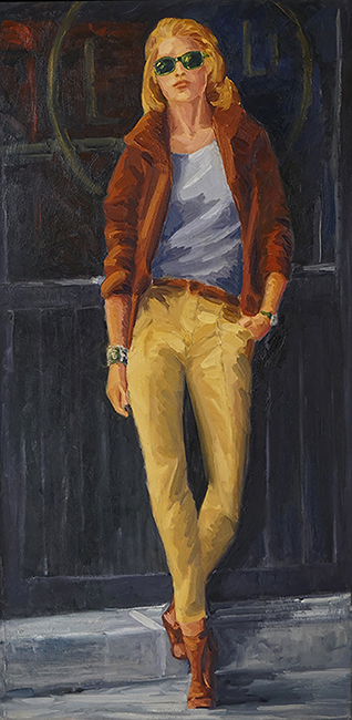 Ralph, 40 x 20 inches, oil on canvas